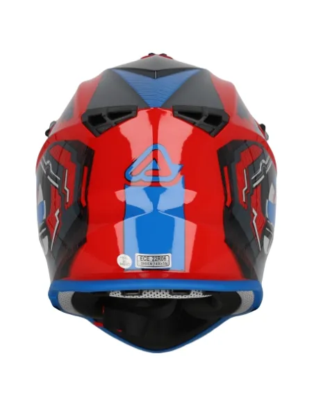 Casco Acerbis Linear Rojo/Azul Brillo.