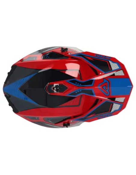 Casco Acerbis Linear Rojo/Azul Brillo.