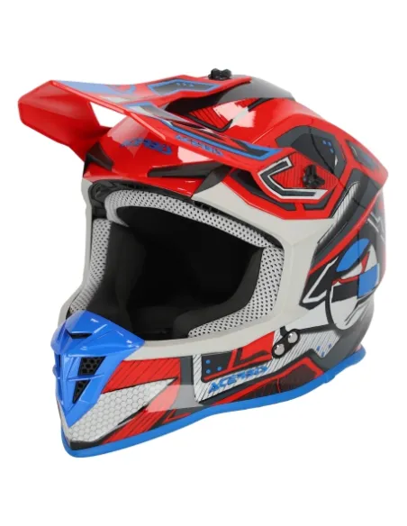 Casco Acerbis Linear Rojo/Azul Brillo.