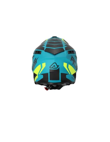 Casco Acerbis X-Track Vtr Amarillo Flúor/Celeste Mate.