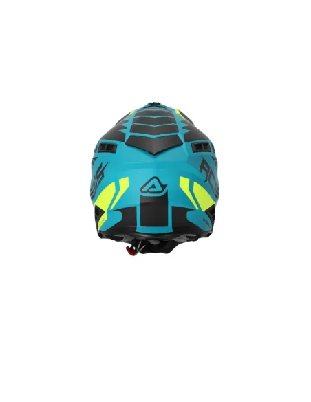 Casco Acerbis X-Track Vtr Amarillo Flúor/Celeste Mate.