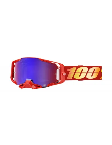 Gafas 100% Armega Rojo - Lente Espejo.