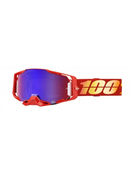 Gafas 100% Armega Rojo - Lente Espejo.