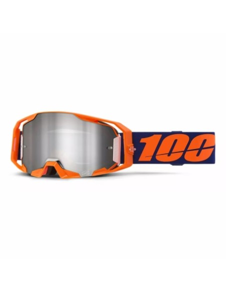Gafas 100% Armega Naranja - Lente Espejo.
