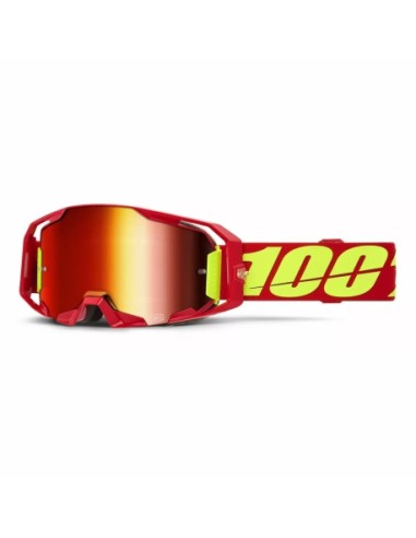 Gafas 100% Armega Rojo - Lente Espejo.