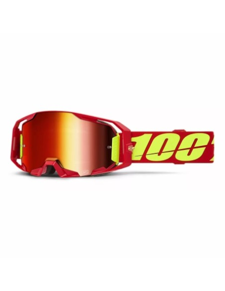 Gafas 100% Armega Rojo - Lente Espejo.
