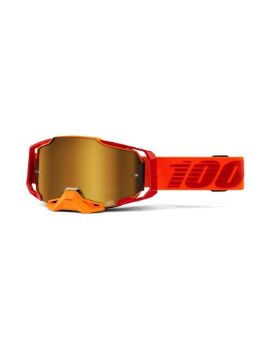 Gafas 100% Armega Naranja - Lente Espejo.