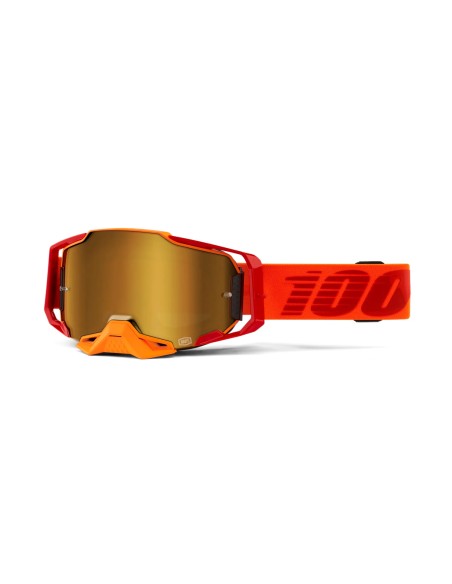 Gafas 100% Armega Naranja - Lente Espejo.