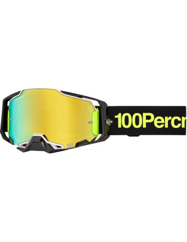 Gafas 100% Armega Negro - Lente Espejo.