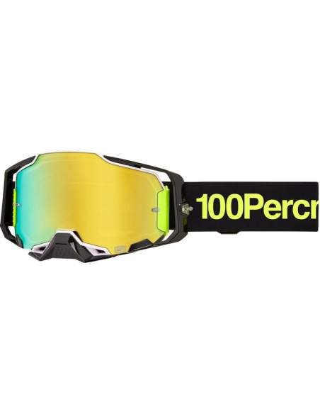 Gafas 100% Armega Negro - Lente Espejo.