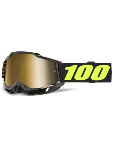 Gafas 100% Accuri 2 Fairbanks Negro - Lente Espejo.