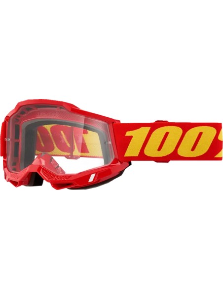 Gafas 100% Accuri 2 Rojo - Lente Transparente.