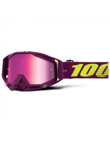 Gafas 100% Racecraf Klepto Morado - Lente Espejo.