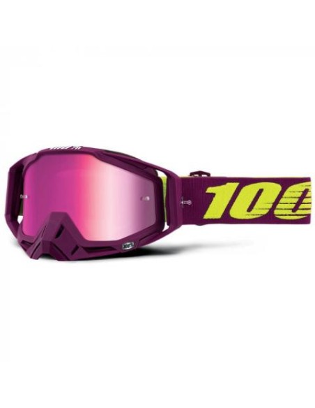 Gafas 100% Racecraf Klepto Morado - Lente Espejo.
