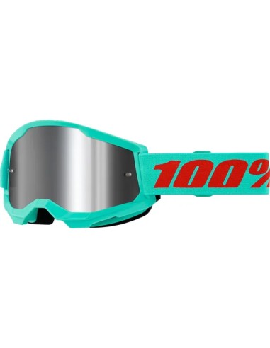 Gafas 100% Strata 2 Maupiti Verde Agua - Lente Espejo.