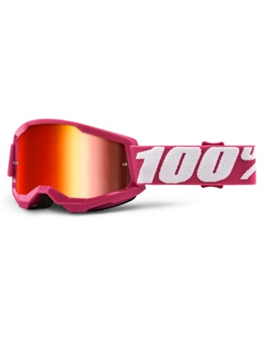 Gafas 100% Strata 2 Junior Fletcher Rosa - Lente Espejo.