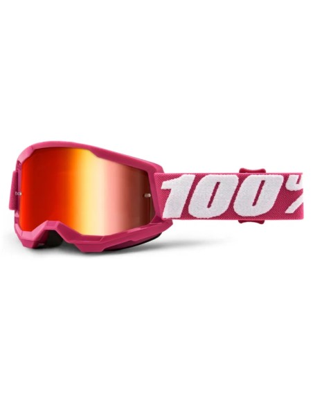 Gafas 100% Strata 2 Junior Fletcher Rosa - Lente Espejo.