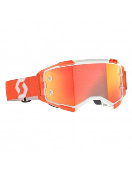 Gafas Scott Fury Naranja/Blanco - Cristal Espejo.