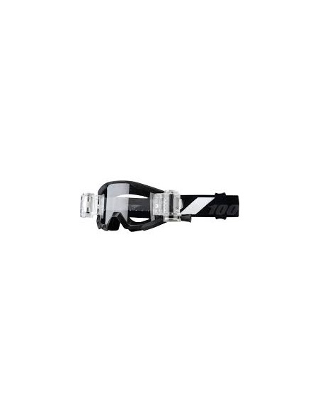 Gafas 100% Strata Junior Roll Off Negro - Lente Transparente.