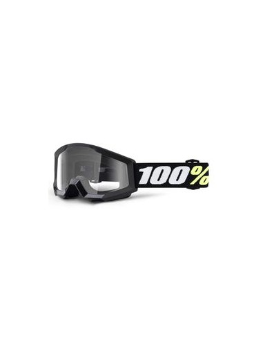 Gafas 100% Strata Mini Negro - Lente Transparente.