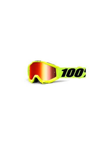 Gafas 100% Accuri Junior Amarillo - Lente Espejo.