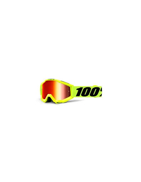 Gafas 100% Accuri Junior Amarillo - Lente Espejo.