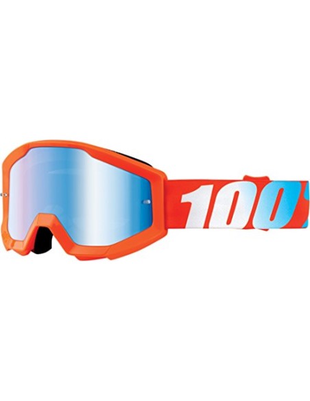 Gafas 100% Strata Junior Naranja - Lente Espejo.