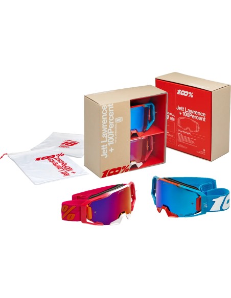 Pack 2 Gafas 100% Armega Lawrence - Lente Espejo.