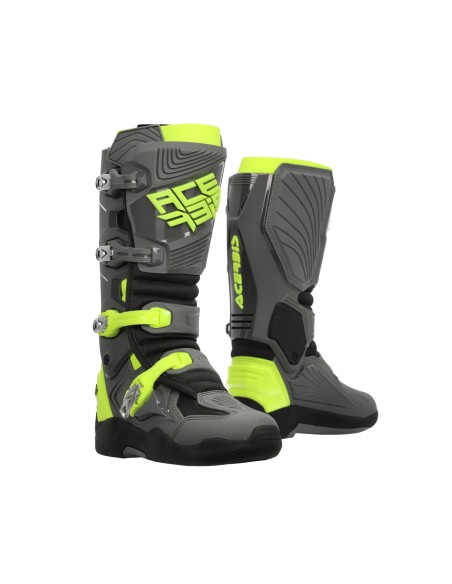 Botas Acerbis X-Whoops Gris/Amarillo.