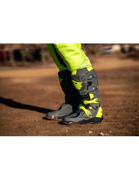 Botas Acerbis X-Whoops Gris/Amarillo.
