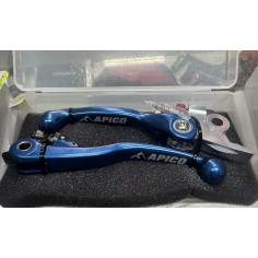 Juego de Manetas Reversibles Apico Ktm Exc 125/200 14-16/Husqvarna Te/Fe 14-21/Husaberg Te 125 2014 Azul.
