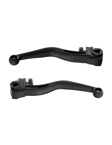 Juego de Manetas Irrompible Polisport Braktec Husqvarna Te/Fe 125-501 22-24/Gas Gas Ec 125-500 21-26 Negro.