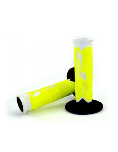 Juego de Puños Progrip 788 Amarillo Flúor/Blanco.