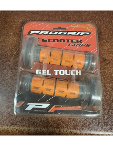 Juego de Puños Scooter Progrip Naranja/Gris.