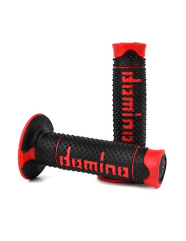 Puño de Gas + Puños Domino Ktm Sx/Exc 125-300 00-16/Husqvarna Te/Tc 125-300 14-16/Beta RR 125-300 13-26/Rieju Mr 200-300 21-26.