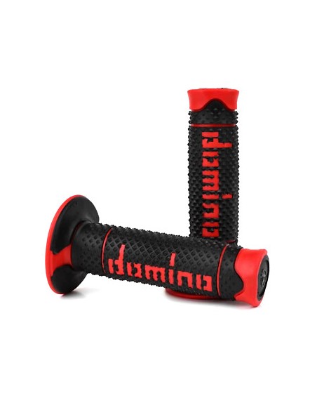 Puño de Gas + Puños Domino Ktm Sx/Exc 125-300 00-16/Husqvarna Te/Tc 125-300 14-16/Beta RR 125-300 13-26/Rieju Mr 200-300 21-26.