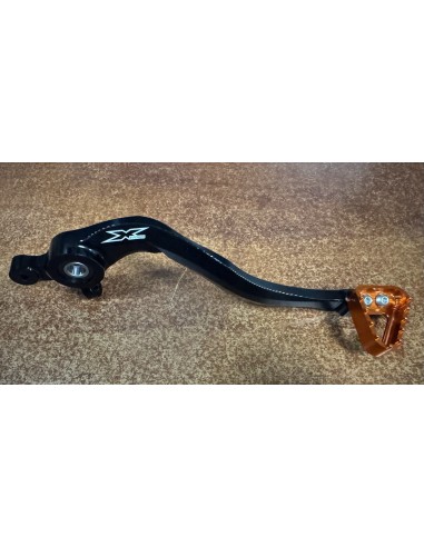 Pedal de Freno X-Power Ktm Exc/Exc-f 125-500 17-23/Husqvarna Te/Fe 125-501 17-23/Gas Gas Ec/Ec-f 125-500 21-23 Naranja/Negro.