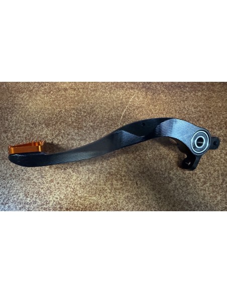 Pedal de Freno X-Power Ktm Exc/Exc-f 125-500 17-23/Husqvarna Te/Fe 125-501 17-23/Gas Gas Ec/Ec-f 125-500 21-23 Naranja/Negro.