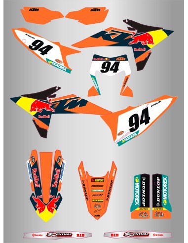 Kit de Adhesivos USA Ktm Exc/Exc-f 125-500 2026.