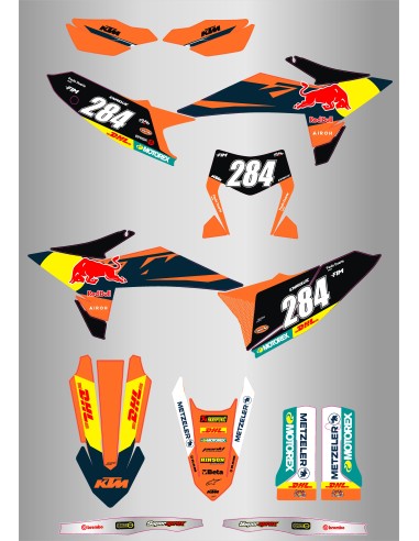 Kit de Adhesivos Fim Redbull Ktm Exc/Exc-f 125-500 2026.