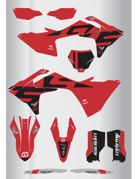 Kit de Adhesivos Rojo Mc-Mc/f 24-26.