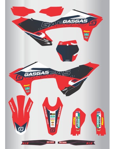 Kit de Adhesivos Gas Gas Mc-Mc/f 21-23.