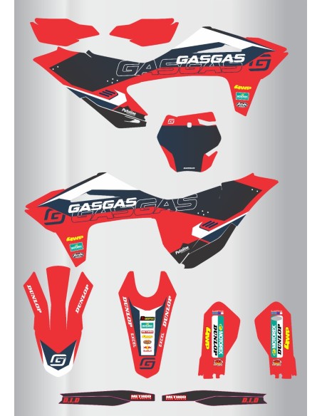 Kit de Adhesivos Gas Gas Mc-Mc/f 21-23.