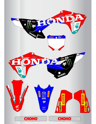 Kit de adhesivos Honda Herling Crf 250-450 2025-2026