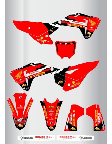 Kit de adhesivos Honda Crf 250-450 2025-2026.