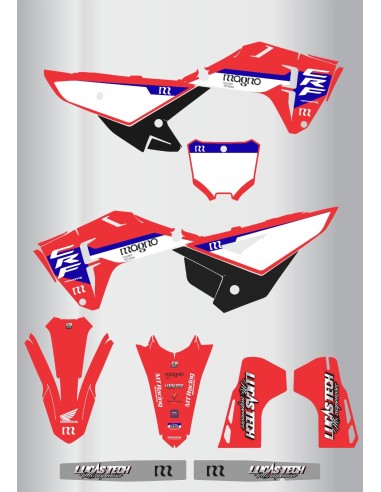Kit de adhesivos Honda Factory Crf 250-450 2025-2026.