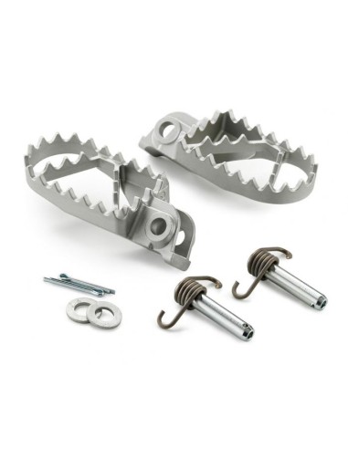 Juego de Estriberas Originales Ktm Sx/Exc 00-16/Husqvarna Te/Fe 14-16/Husaberg Te/Fe 09-14 Gris.