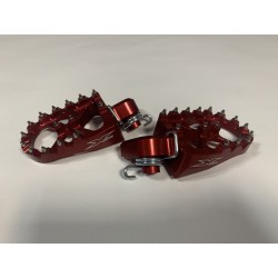 ESTRIBERAS X-POWER SOBREDIMENSIONADAS ROJO HUSQVARNA TE/FE 14-16.