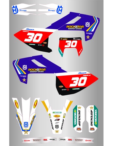 Kit de Adhesivos Husqvarna Heritage Te-Fe 2017/2019