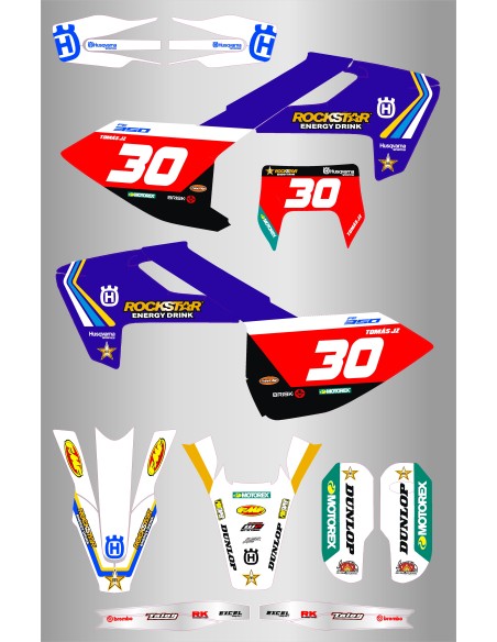 Kit de Adhesivos Husqvarna Heritage Te-Fe 2017/2019